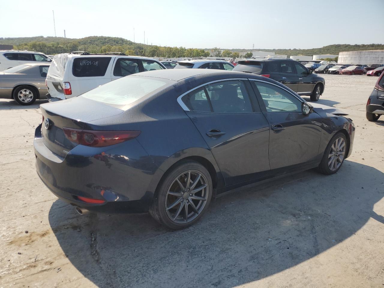 2021 Mazda 3 VIN JM1BPBBL0M1344225 Copart auction photo, front end / side damage thumbnail 3