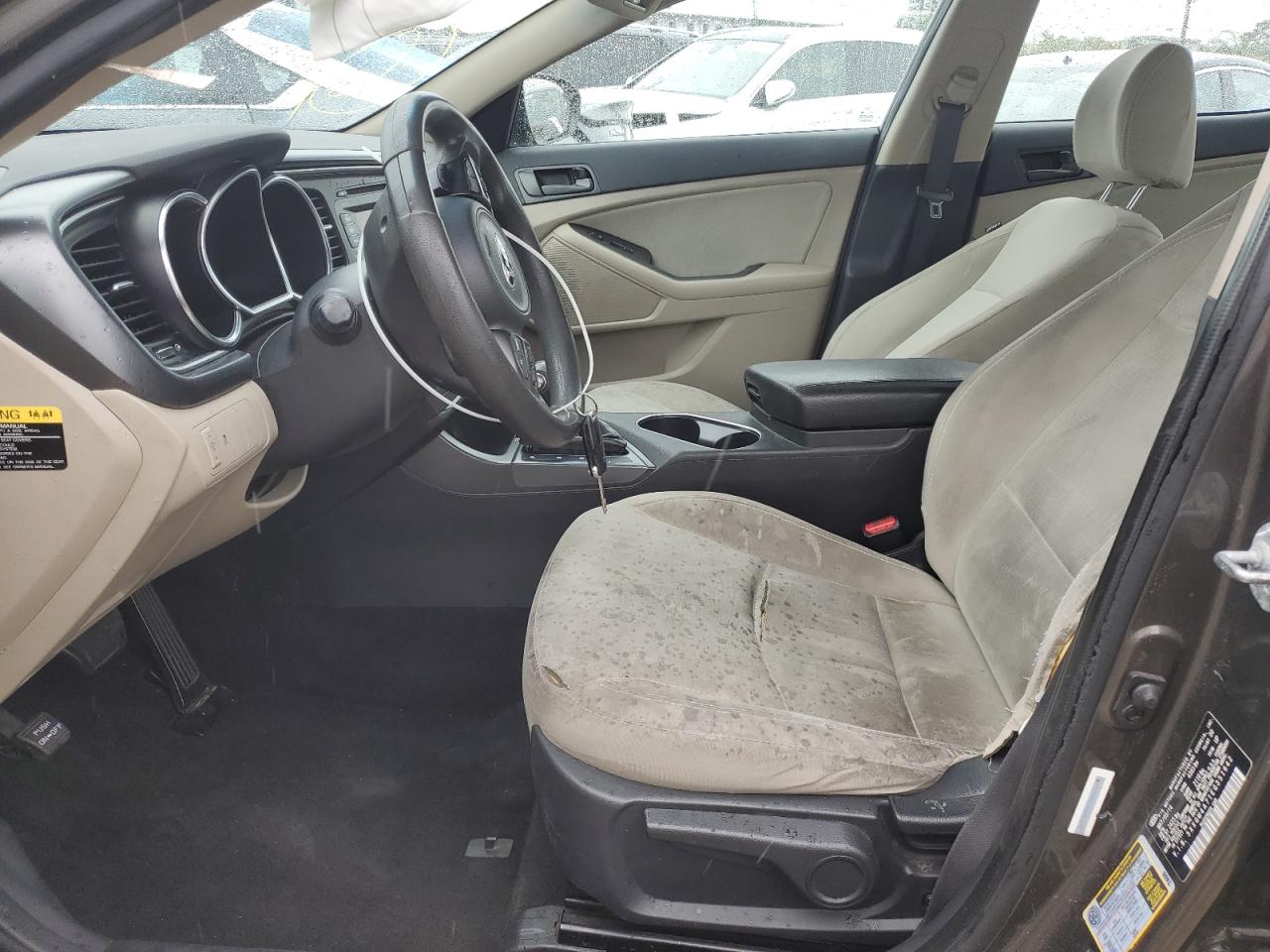 2014 KIA Optima VIN 5XXGM4A71EG351642 Copart auction photo, undercarriage / front end damage thumbnail 7