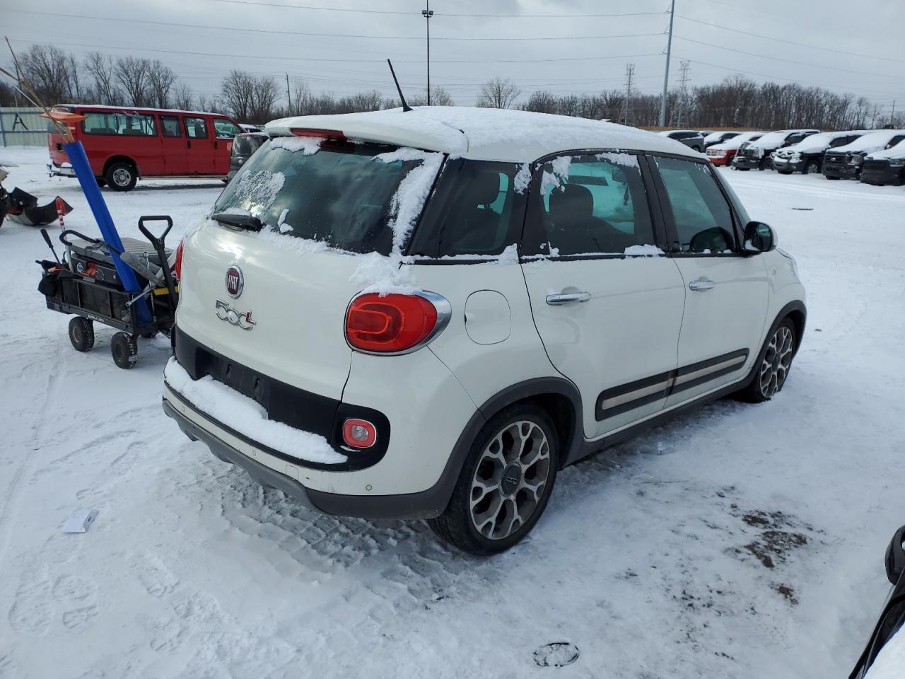 2014 Fiat 500 VIN ZFBCFADH5EZ021059 Copart auction photo, rear end damage thumbnail 3