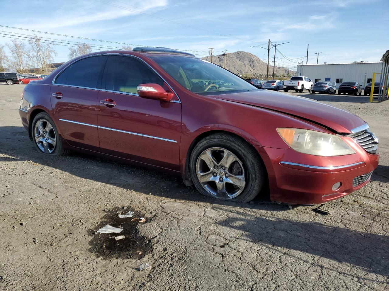 2006 Acura RL VIN JH4KB165X6C002484 Copart auction photo, side damage thumbnail 4
