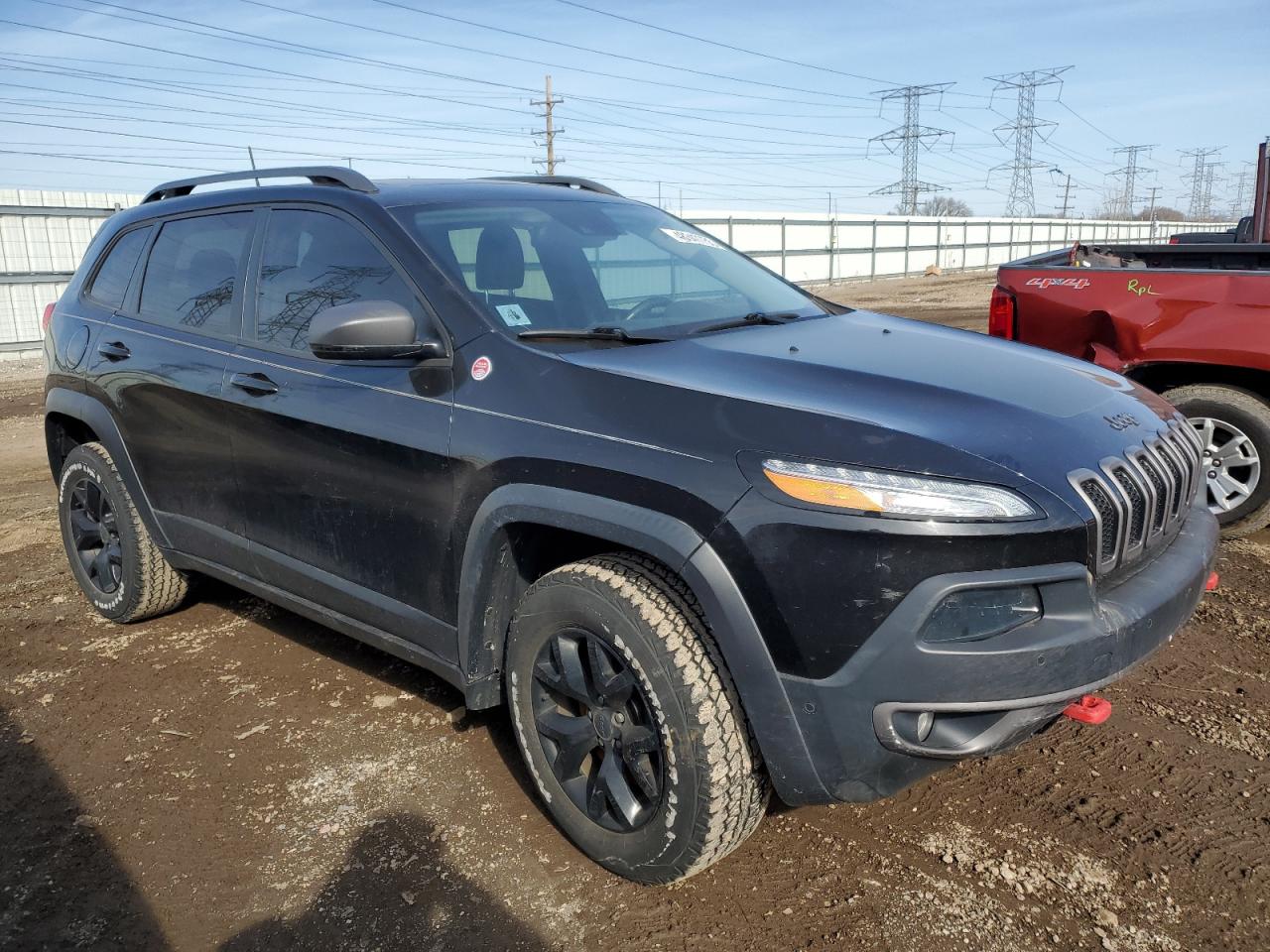 2016 Jeep Cherokee VIN 1C4PJMBS0GW271049 Copart auction photo, side / rear end damage thumbnail 4