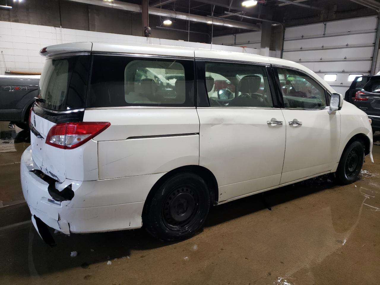2013 Nissan Quest VIN JN8AE2KP3D9071176 Copart auction photo, rear end / front end damage thumbnail 3