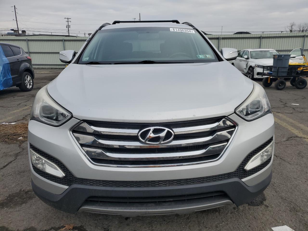 2014 Hyundai Santa Fe VIN 5XYZUDLA2EG206056 Copart auction photo, burn - engine damage thumbnail 5