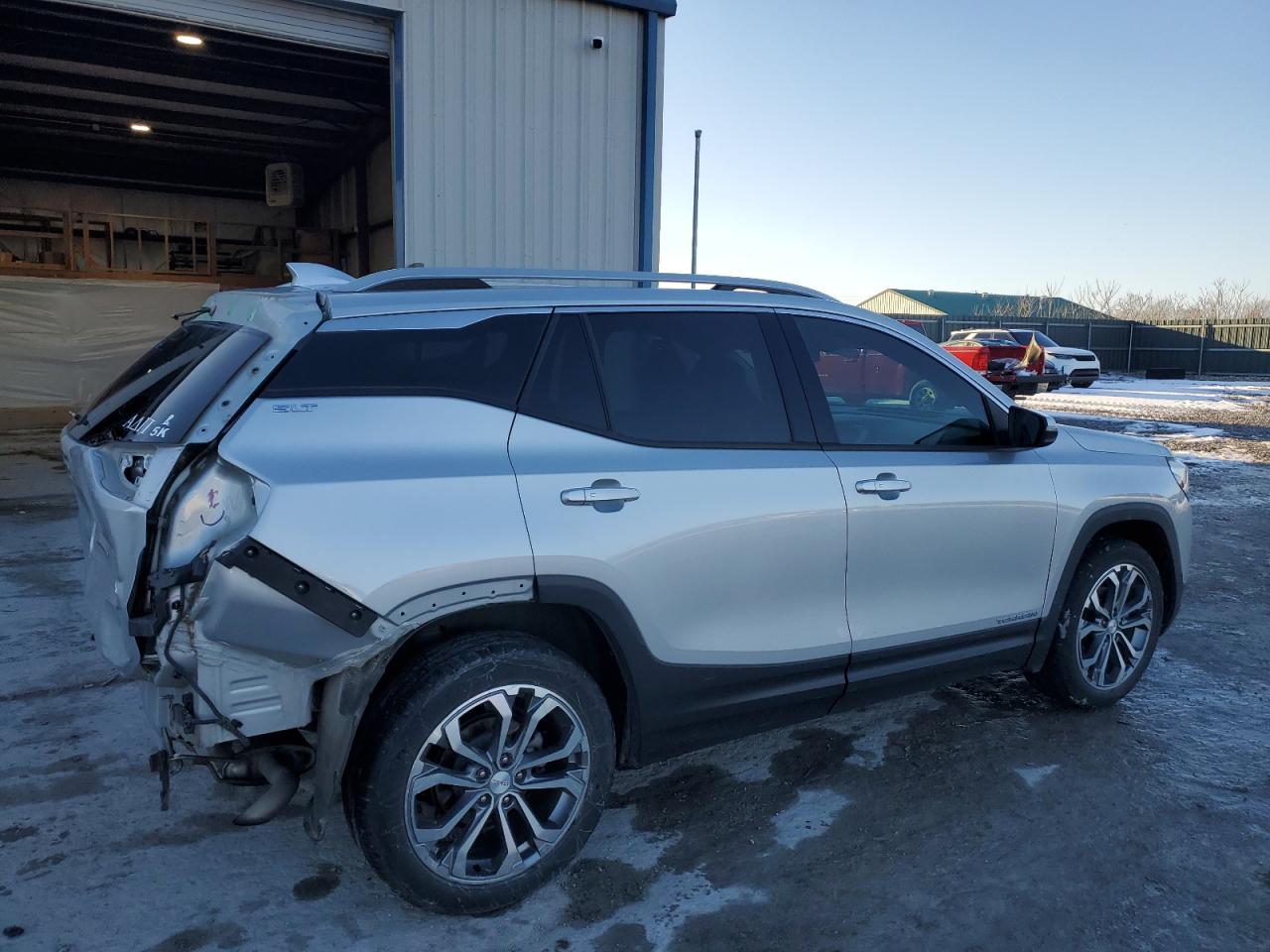 2018 GMC Terrain VIN 3GKALPEV3JL323086 Copart auction photo, rear end damage thumbnail 3