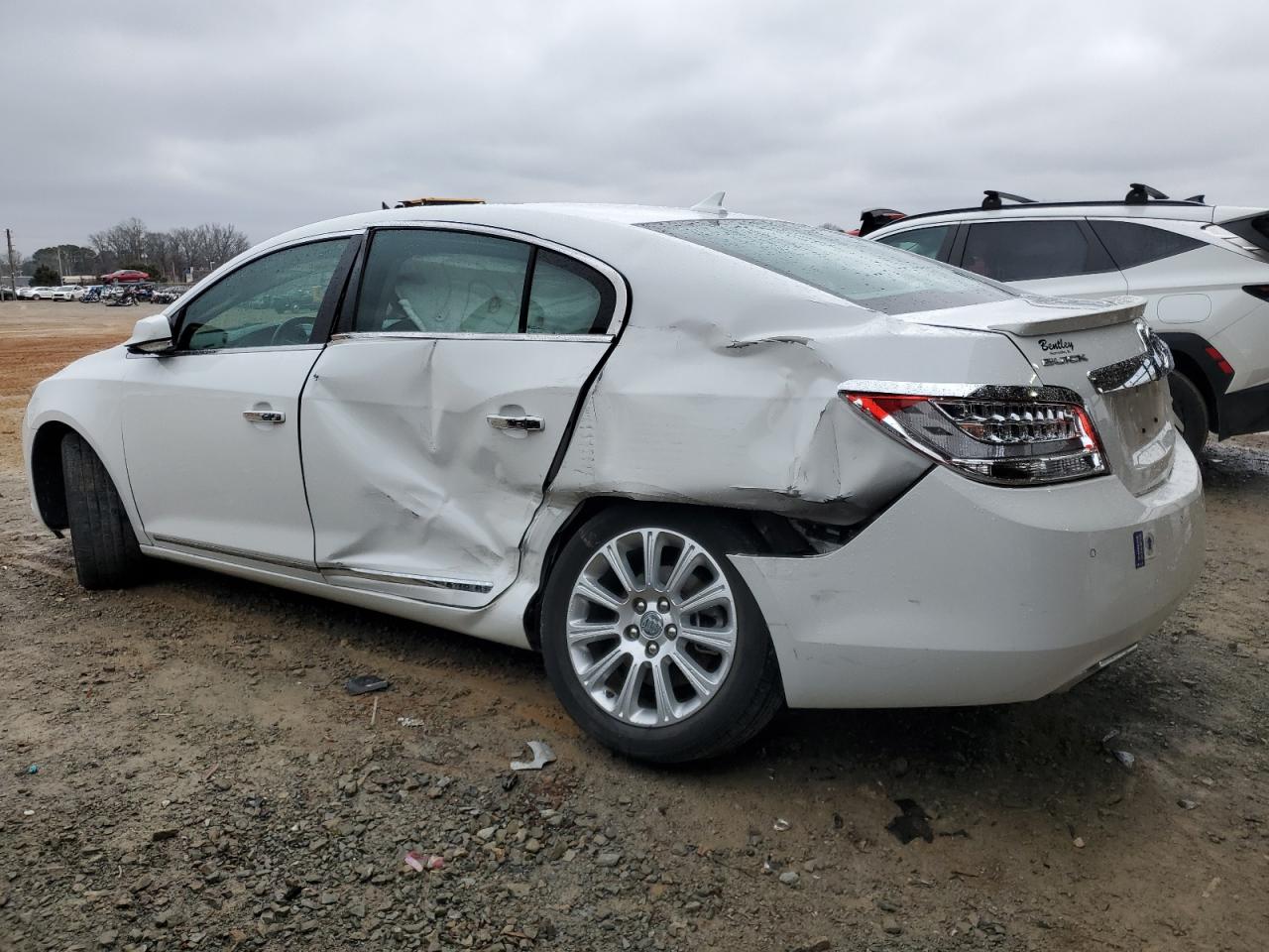 2013 Buick LaCrosse VIN 1G4GF5E30DF300942 Copart auction photo, side / rear end damage thumbnail 2