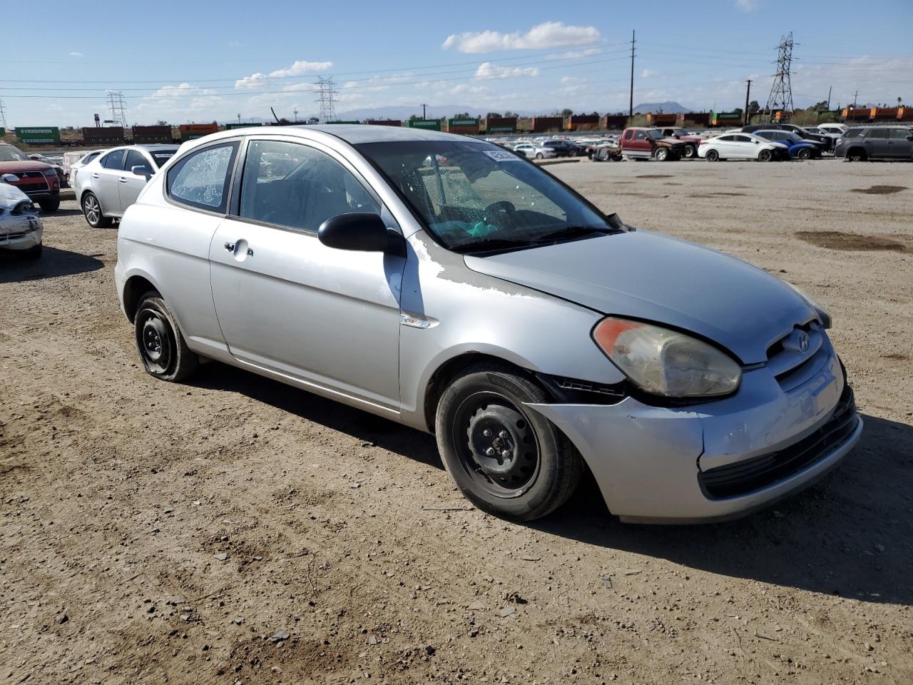 2008 Hyundai Accent VIN KMHCM36C48U059623 Copart auction photo, all over damage thumbnail 4