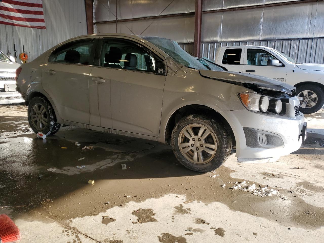 2013 Chevrolet Sonic VIN 1G1JC5SH5D4134733 Copart auction photo, all over damage thumbnail 4