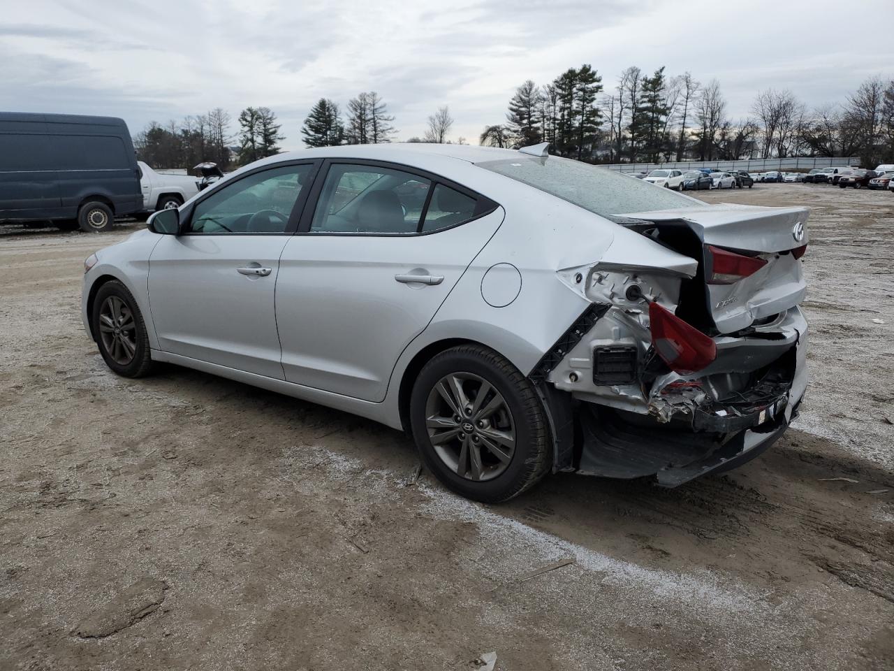 2018 Hyundai Elantra VIN 5NPD84LF6JH325547 Copart auction photo, rear end / minor dent/scratches damage thumbnail 2