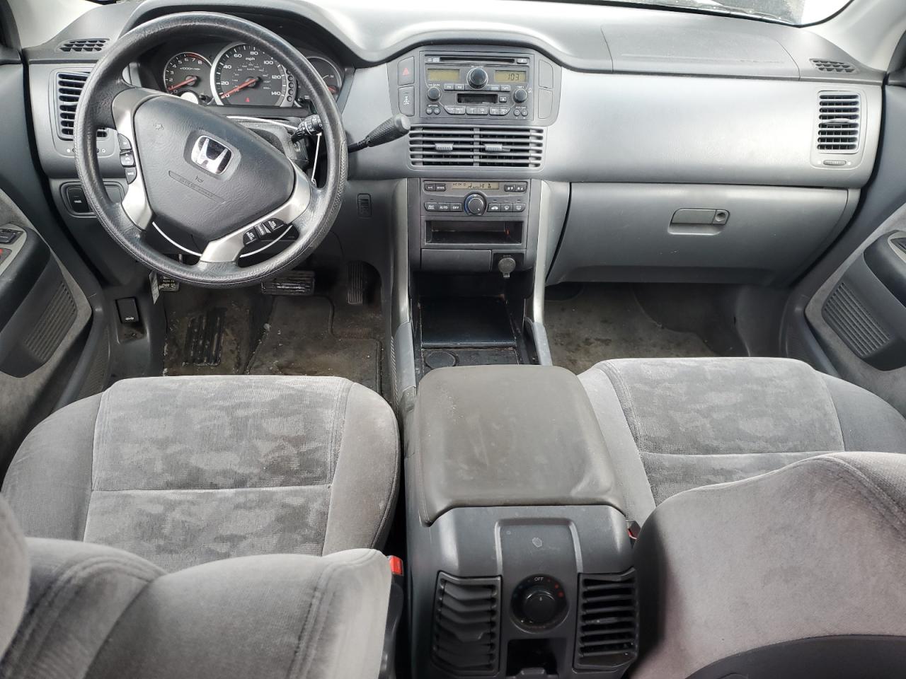 2004 Honda Pilot VIN 2HKYF18404H592765 Copart auction photo, rear end / hail damage thumbnail 8