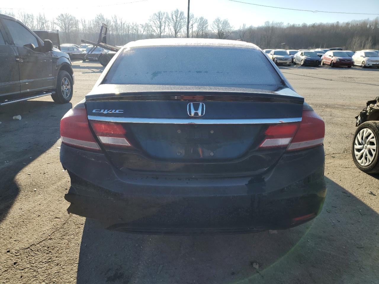 2013 Honda Civic VIN 19XFB2F85DE075688 Copart auction photo, all over damage thumbnail 6