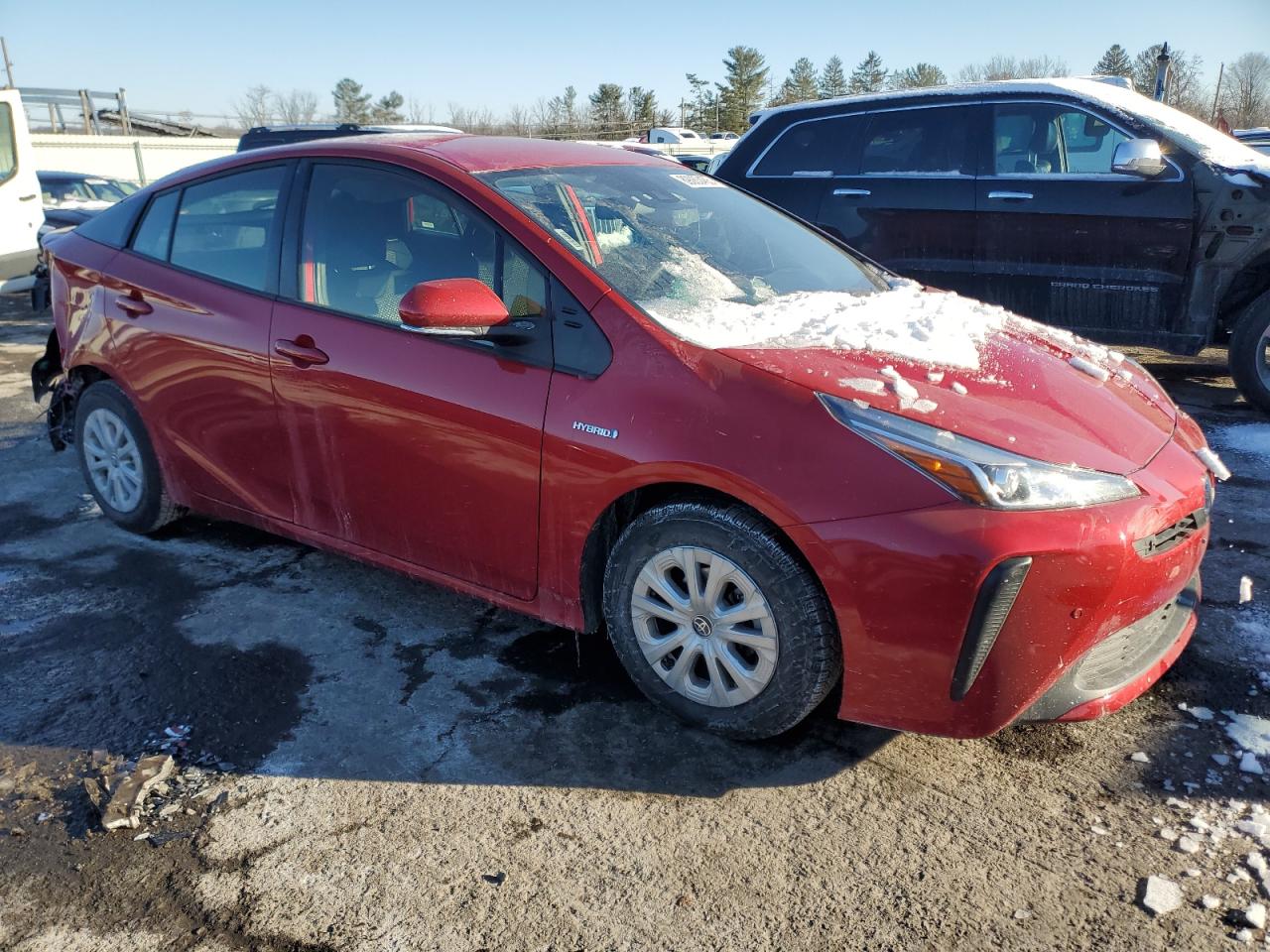 2021 Toyota Prius VIN JTDKAMFU9M3146067 Copart auction photo, rear end damage thumbnail 4