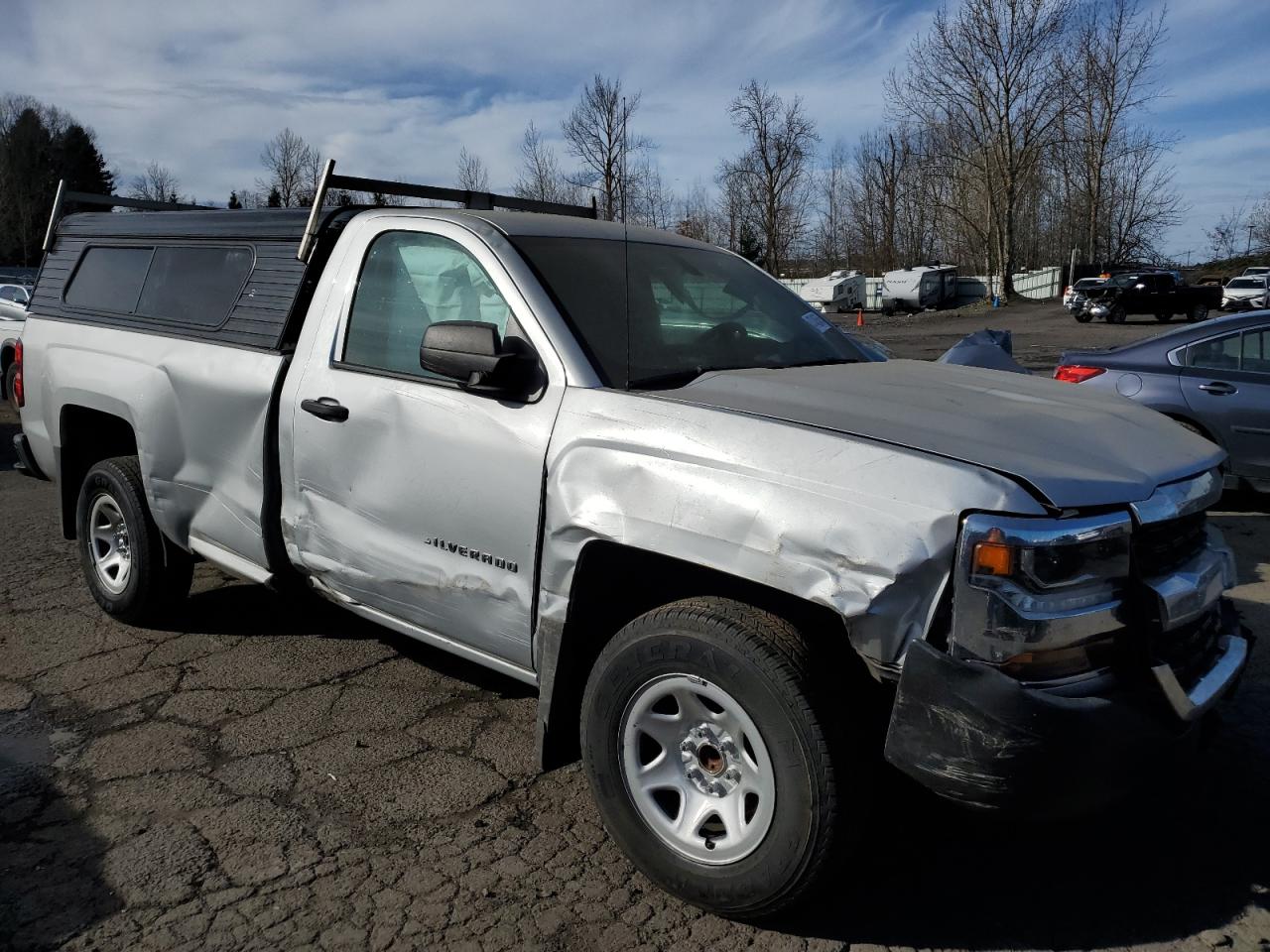 2018 Chevrolet Silverado VIN 1GCNCNEH4JZ103704 Copart auction photo, front end / mechanical damage thumbnail 4
