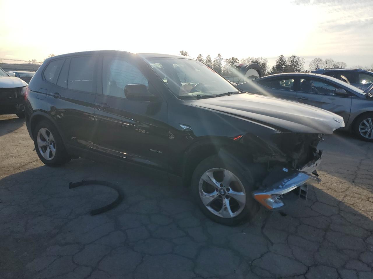 2011 BMW X3 VIN 5UXWX5C58BL714629 Copart auction photo, front end damage thumbnail 4