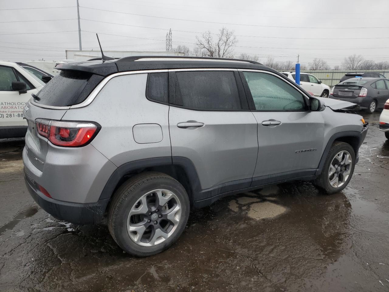 2019 Jeep Compass VIN 3C4NJDCB7KT843383 Copart auction photo, front end damage thumbnail 3