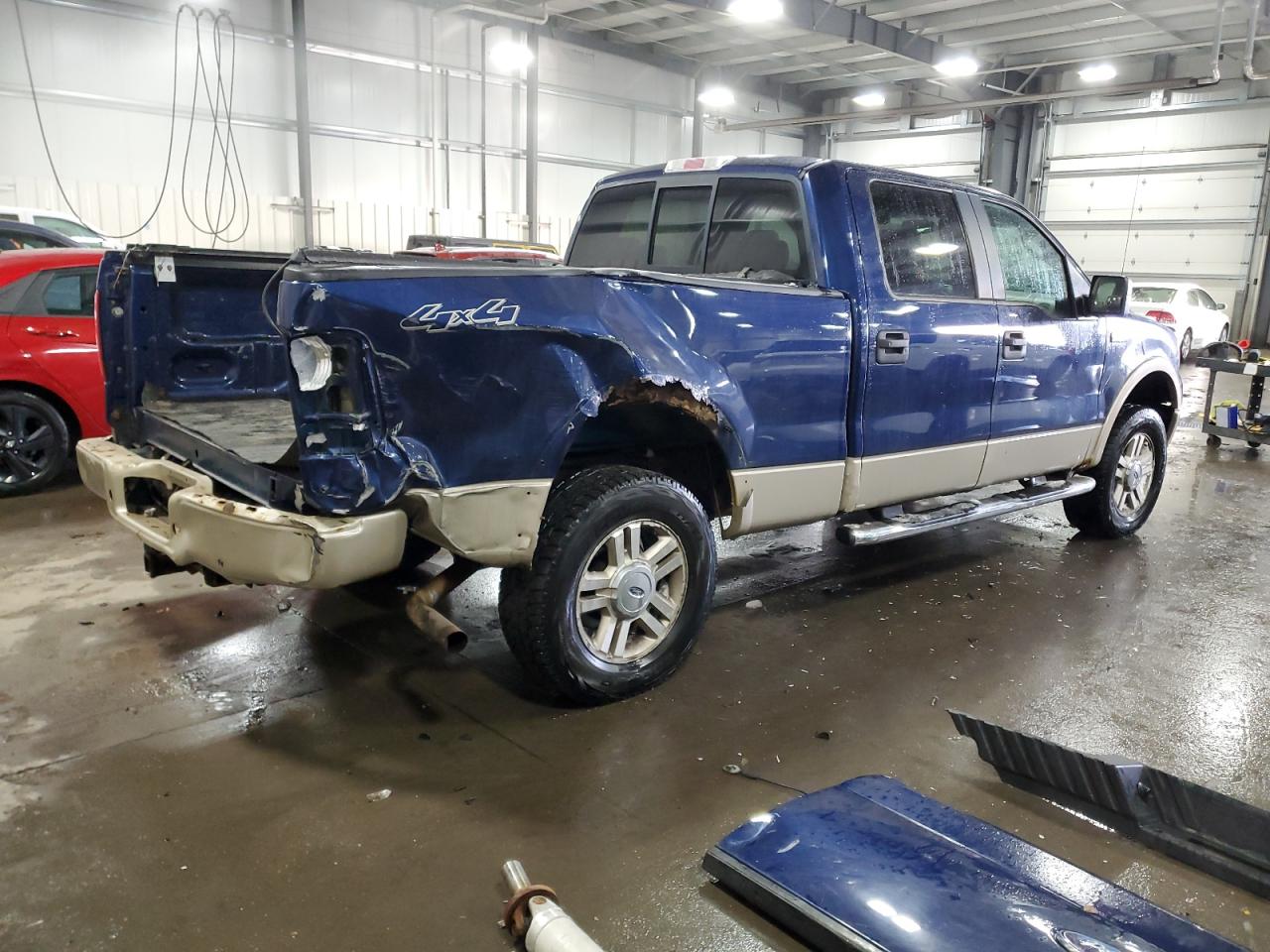 2008 Ford F-150 VIN 1FTPW14V28FC28969 Copart auction photo, rear end / undercarriage damage thumbnail 3