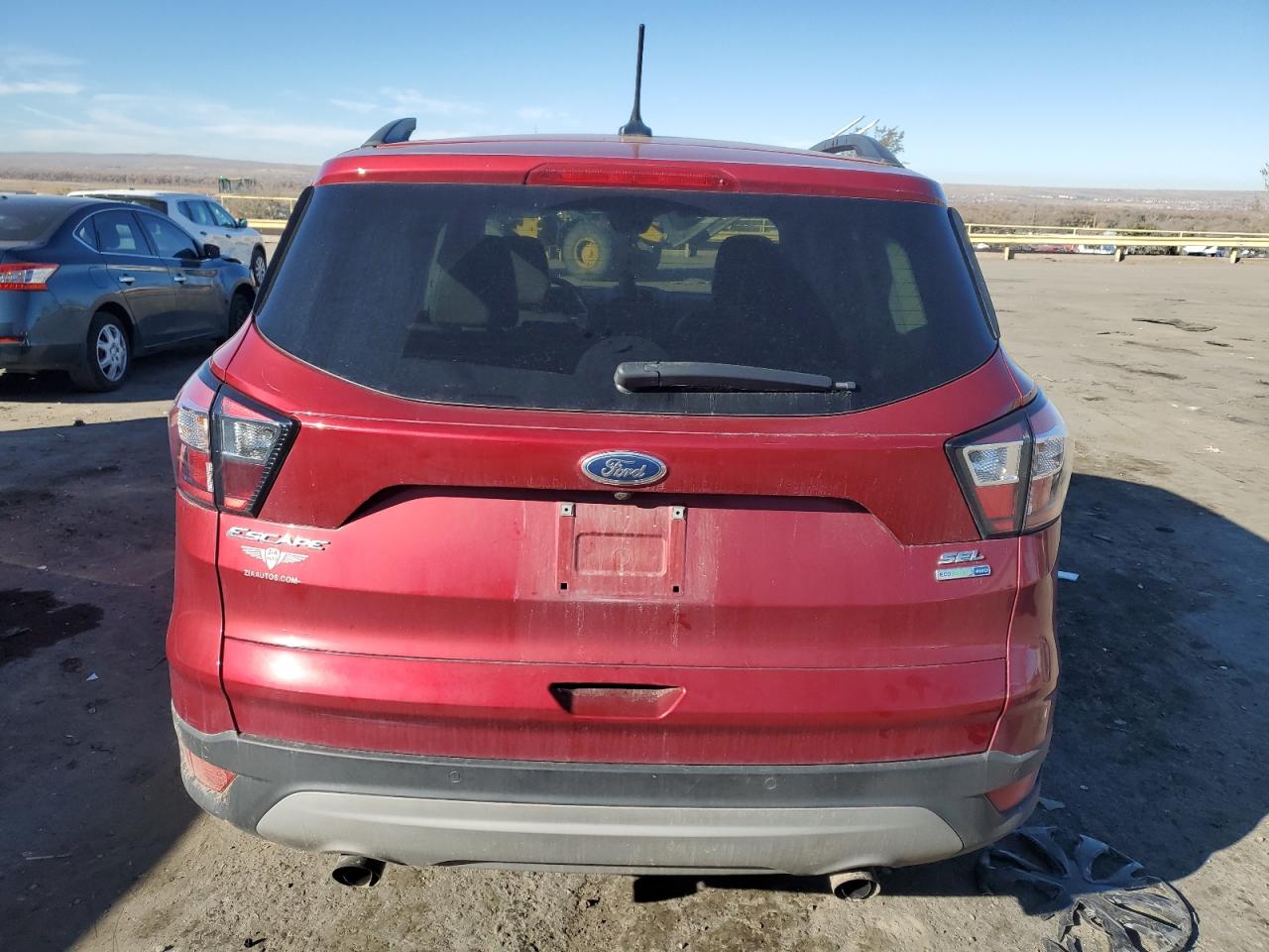 2018 Ford Escape VIN 1FMCU9HD8JUA71871 Copart auction photo, front end / top/roof damage thumbnail 6