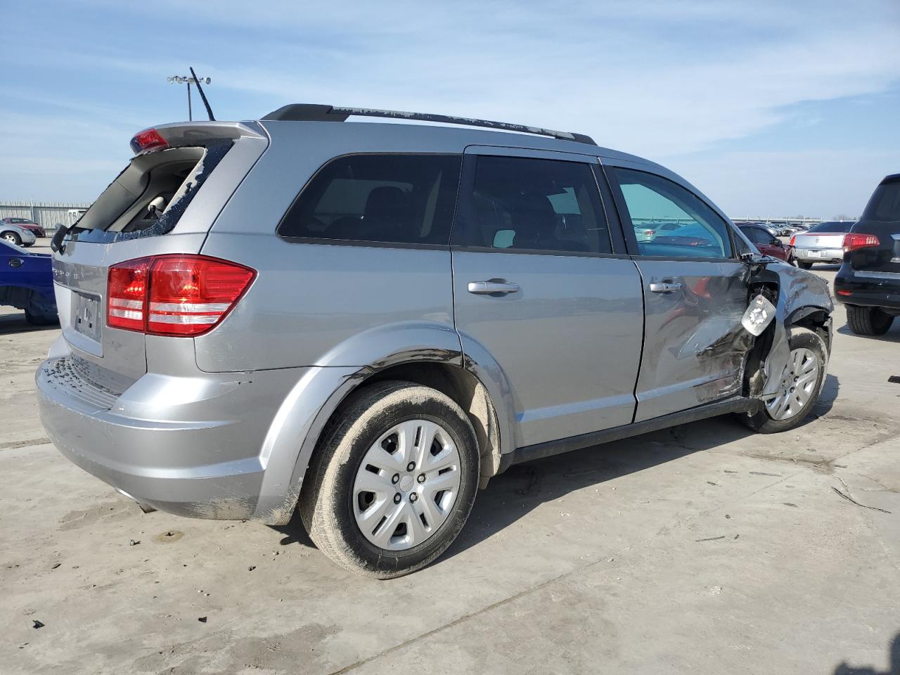 2019 Dodge Journey VIN 3C4PDCAB3KT859691 Copart auction photo, front end / hail damage thumbnail 3