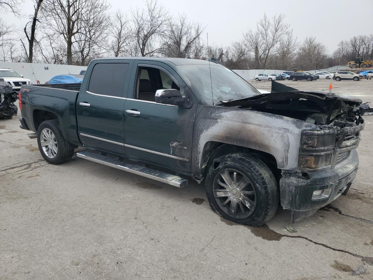 2015 Chevrolet Silverado VIN 3GCUKTEC5FG373622 Copart auction photo, burn - engine damage thumbnail 4