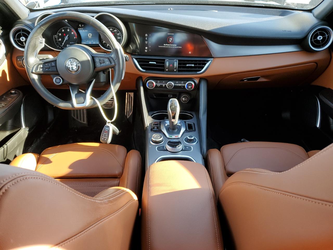 2021 Alfa Romeo Giulia VIN ZARFANBN2M7645829 Copart auction photo, front end damage thumbnail 8