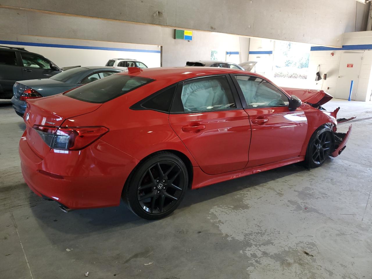 2022 Honda Civic VIN 2HGFE2F56NH562578 Copart auction photo, front end / undercarriage damage thumbnail 3