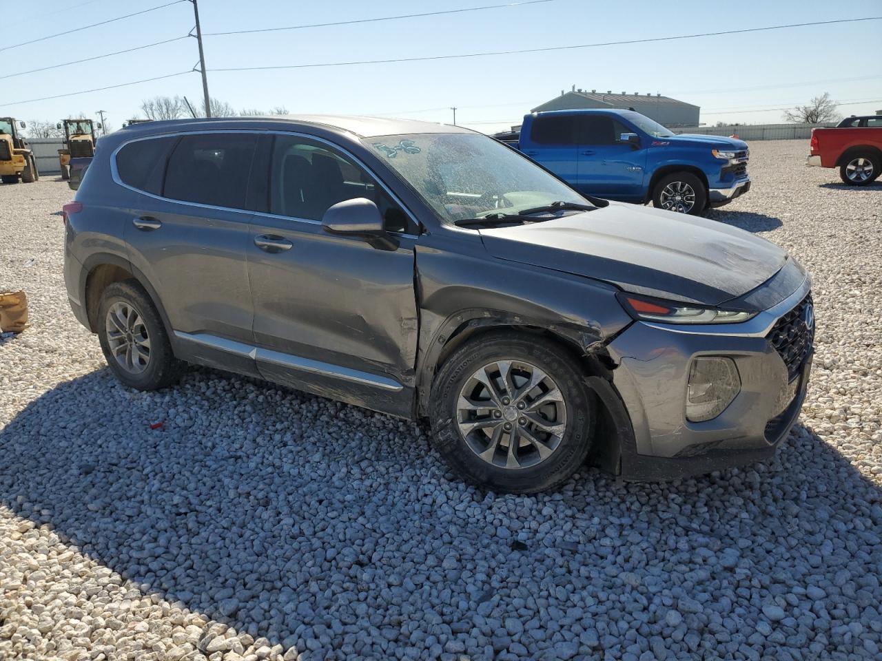 2019 Hyundai Santa Fe VIN 5NMS2CAD9KH113454 Copart auction photo, side damage thumbnail 4