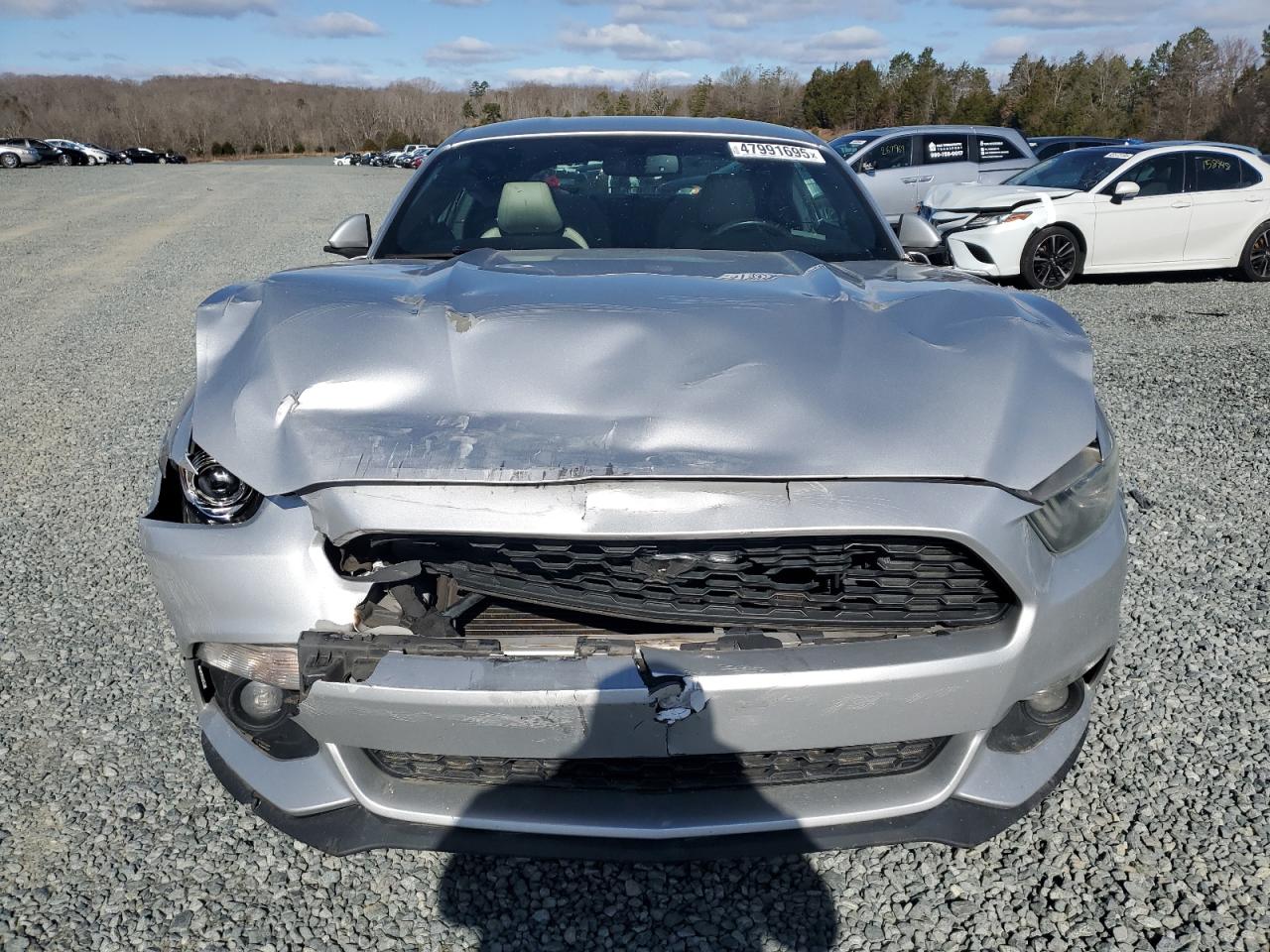 2015 Ford Mustang VIN 1FA6P8TH5F5329011 Copart auction photo, front end / side damage thumbnail 5