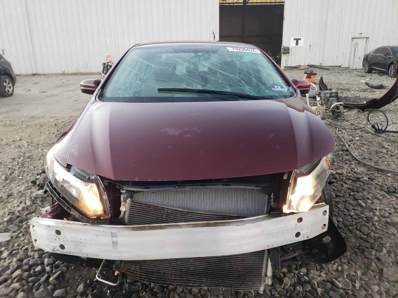 2015 Honda Civic VIN 19XFB2F53FE270956 Copart auction photo, all over damage thumbnail 5