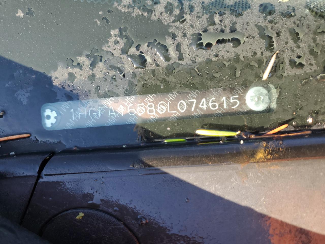 2006 Honda Civic VIN 1HGFA16586L074615 Copart auction photo, side damage thumbnail 12