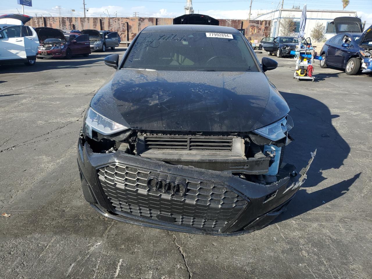 2022 Audi A3 VIN WAUGUDGY3NA063436 Copart auction photo, all over damage thumbnail 5