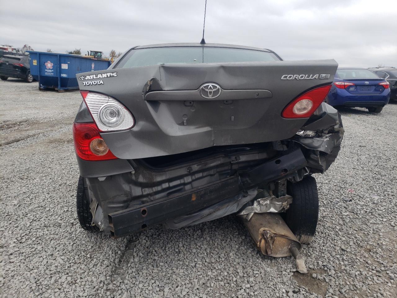 2008 Toyota Corolla VIN 2T1BR30E68C931700 Copart auction photo, rear end damage thumbnail 6