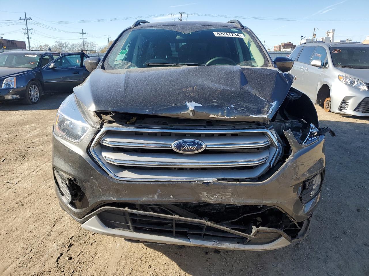 2018 Ford Escape VIN 1FMCU9GD7JUD28018 Copart auction photo, front end damage thumbnail 5