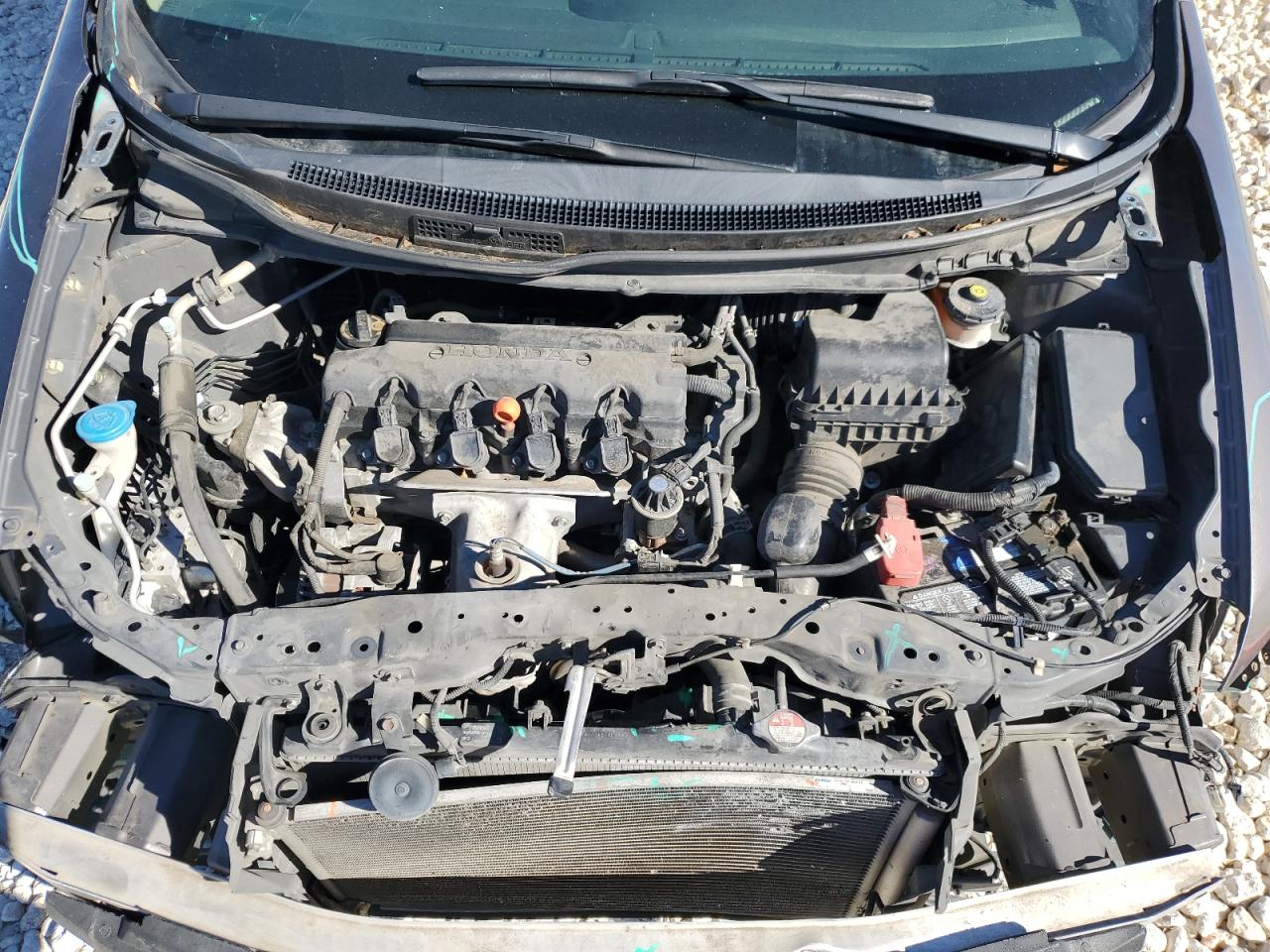 2013 Honda Civic VIN 2HGFB2F54DH573330 Copart auction photo, front end / side damage thumbnail 11