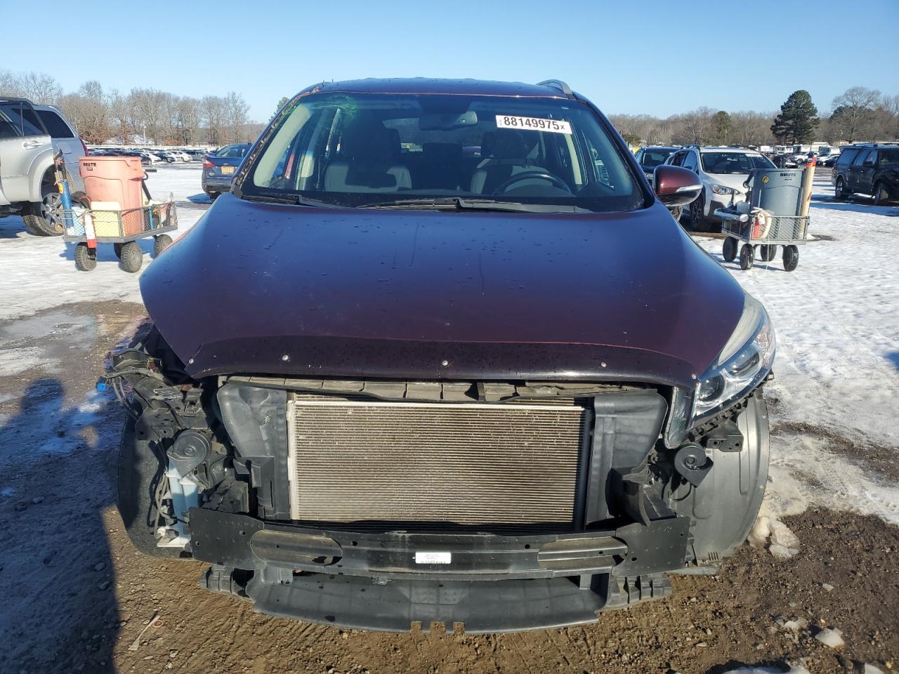 2018 KIA Sorento VIN 5XYPG4A36JG405690 Copart auction photo, all over / stripped damage thumbnail 5