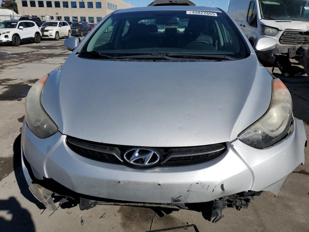 2013 Hyundai Elantra VIN KMHDH4AE6DU865142 Copart auction photo, front end / side damage thumbnail 5