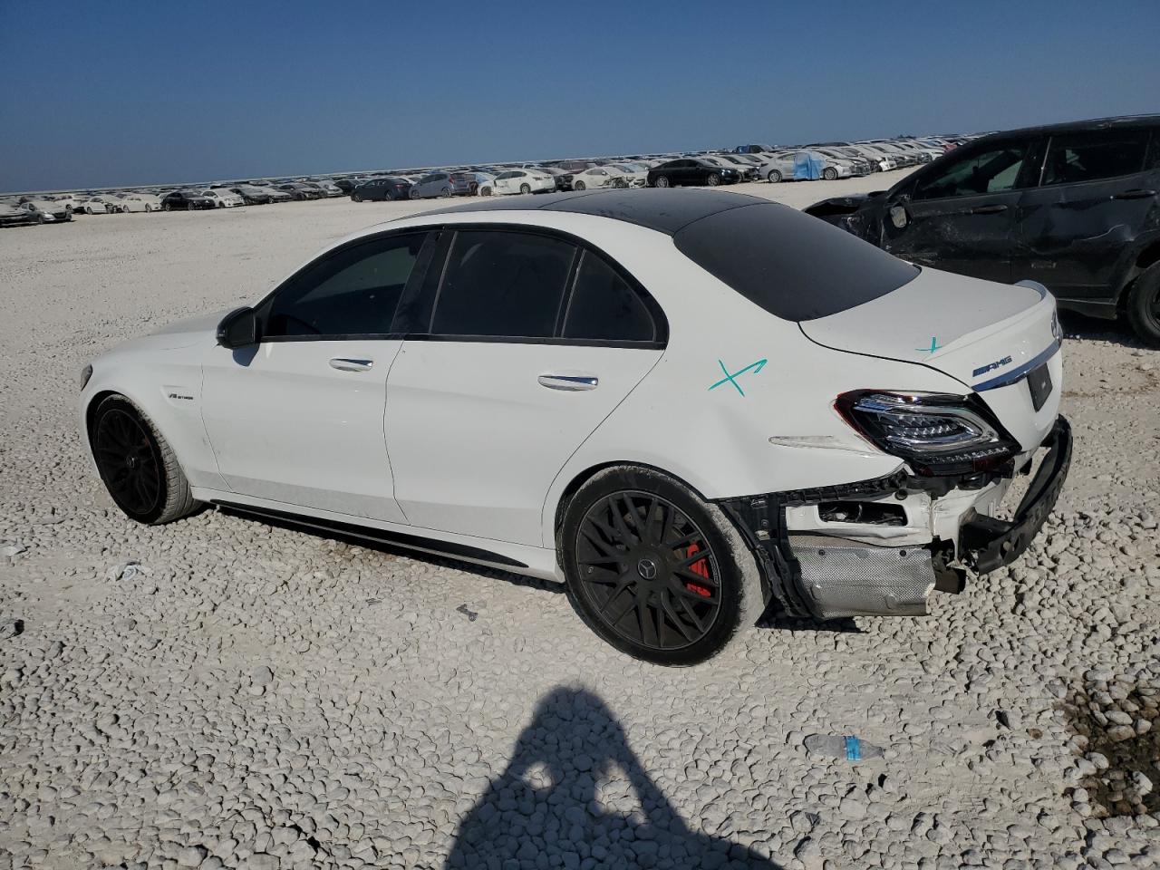 2021 Mercedes-Benz C-klasse VIN W1KWF8HB6MR620324 Copart auction photo, rear end / side damage thumbnail 2