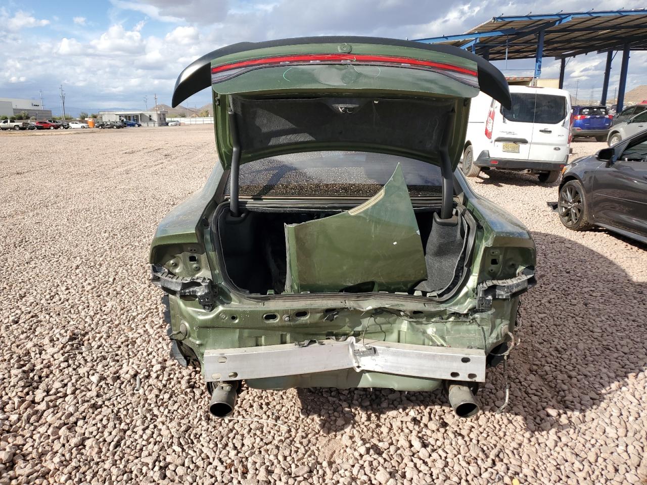 2021 Dodge Charger VIN 2C3CDXGJ1MH674804 Copart auction photo, rear end / undercarriage damage thumbnail 6