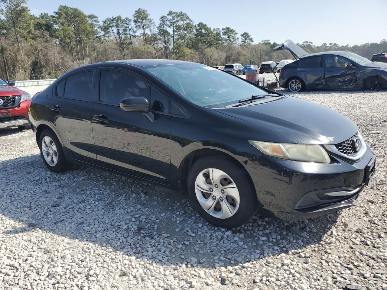 2014 Honda Civic VIN 19XFB2F57EE085470 Copart auction photo, rear end / minor dent/scratches damage thumbnail 4
