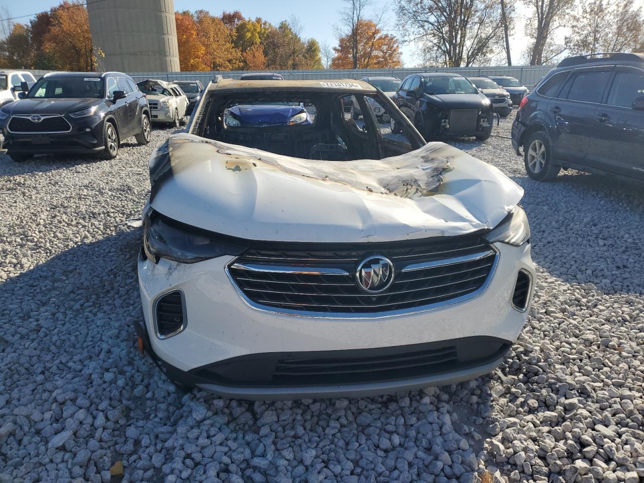 2021 Buick Envision VIN LRBFZPR45MD010874 Copart auction photo, burn damage thumbnail 5