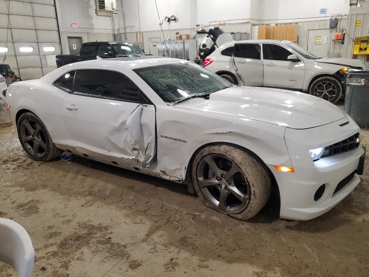 2013 Chevrolet Camaro VIN 2G1FK1EJXD9162878 Copart auction photo, side / front end damage thumbnail 4