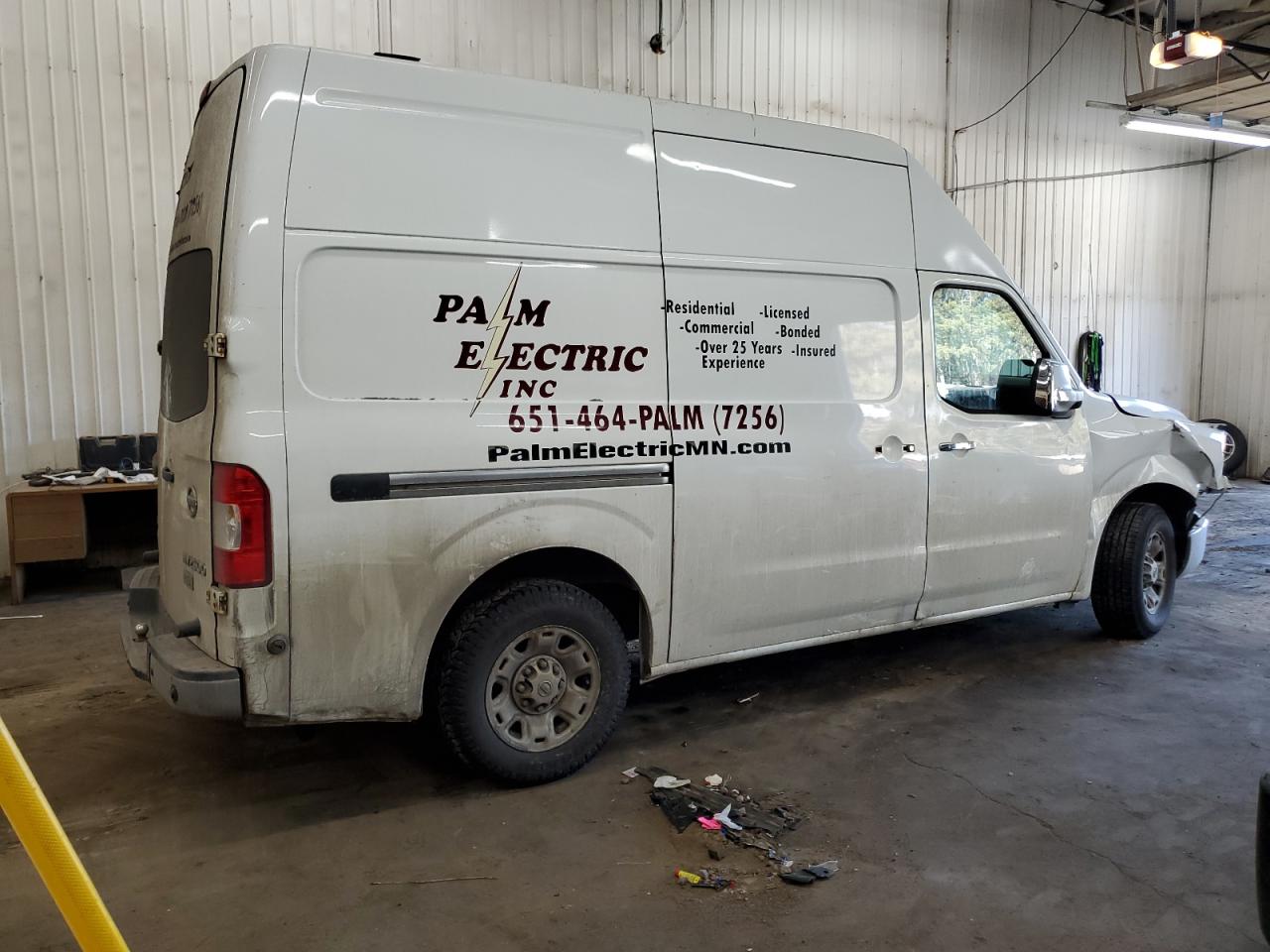 2012 Nissan NV VIN 1N6AF0LY0CN107929 Copart auction photo, front end damage thumbnail 3