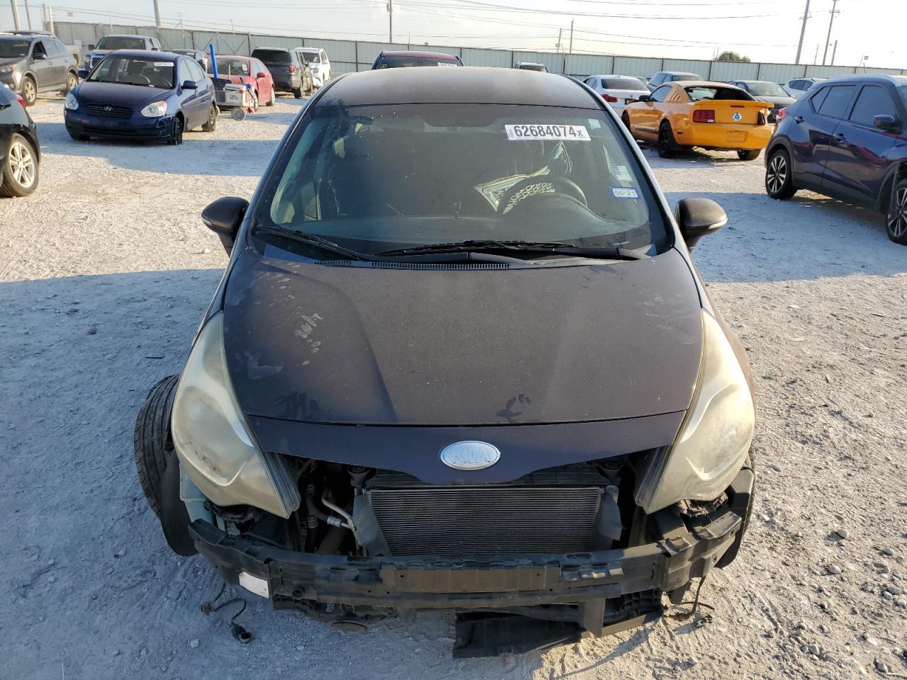 2013 KIA Rio VIN KNADN4A30D6208978 Copart auction photo, front end / side damage thumbnail 5