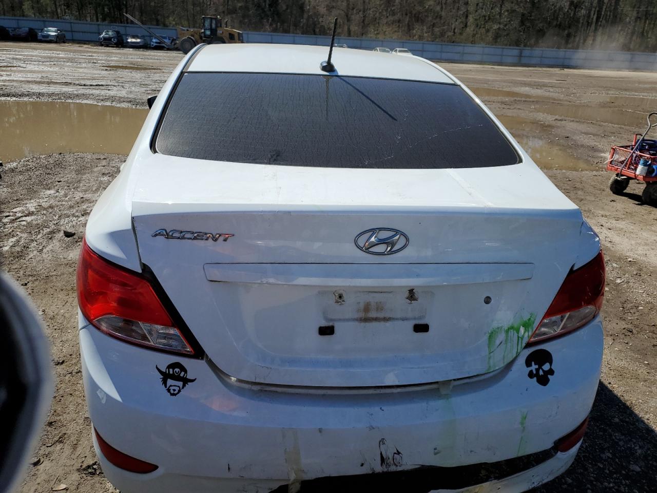 2017 Hyundai Accent VIN KMHCT4AE6HU342932 Copart auction photo, rear end damage thumbnail 6