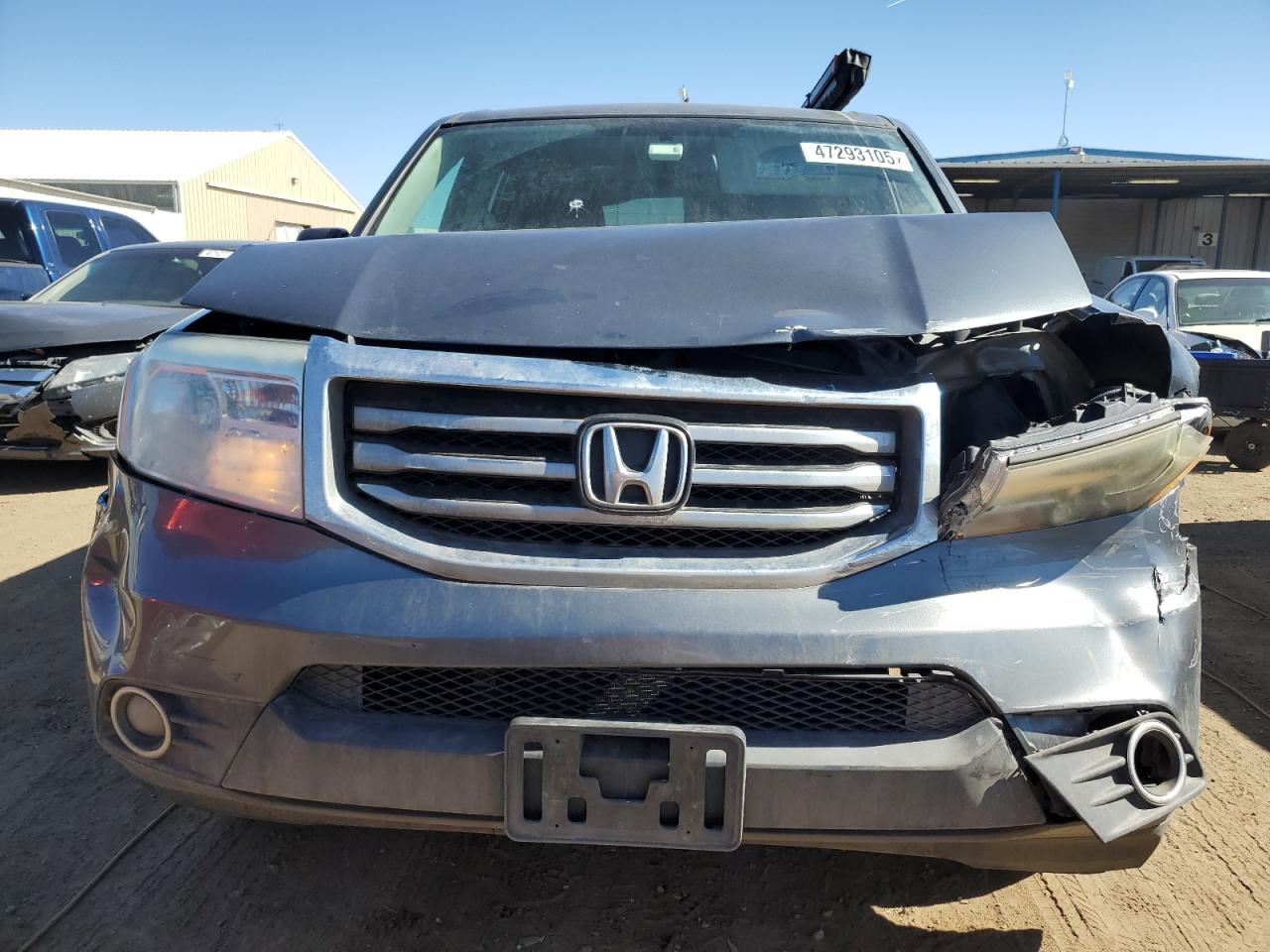2013 Honda Pilot VIN 5FNYF4H53DB054148 Copart auction photo, front end damage thumbnail 5