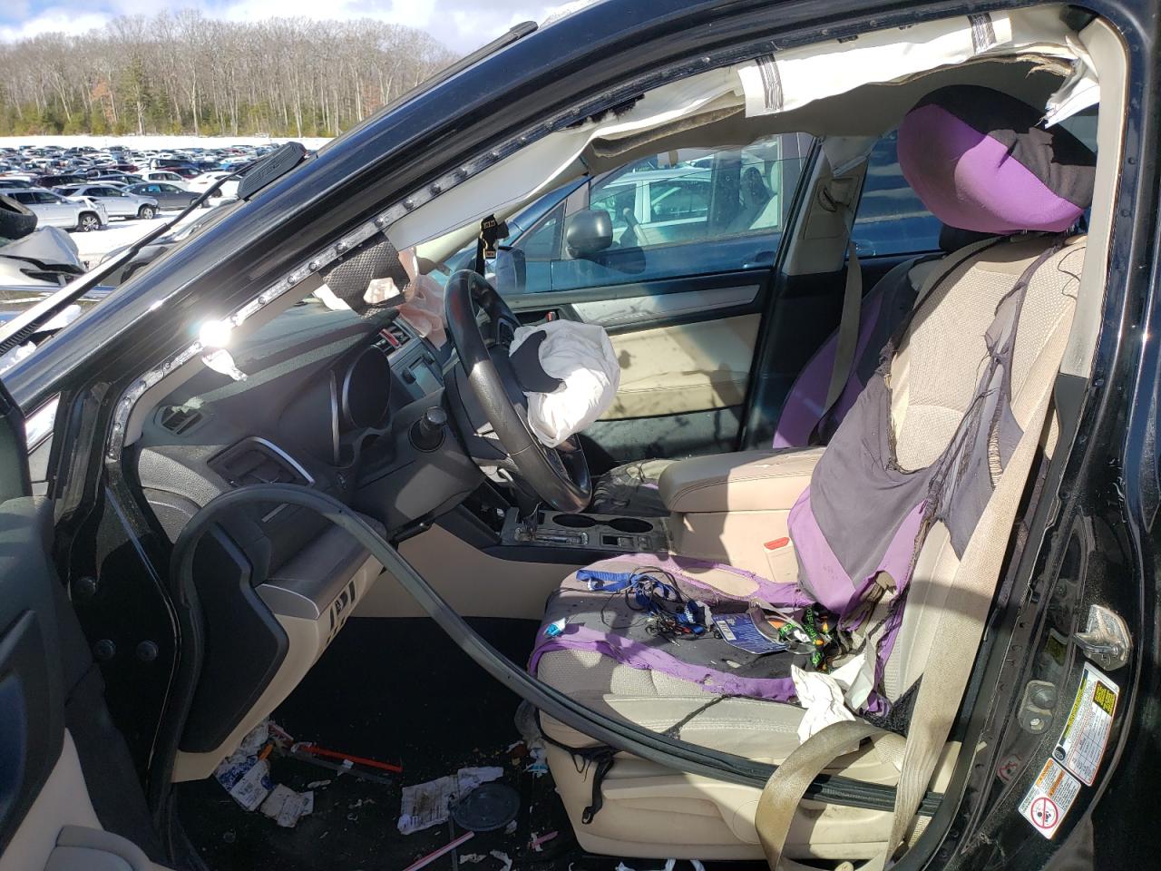 2017 Subaru Outback VIN 4S4BSAAC9H3280282 Copart auction photo, front end / minor dent/scratches damage thumbnail 7