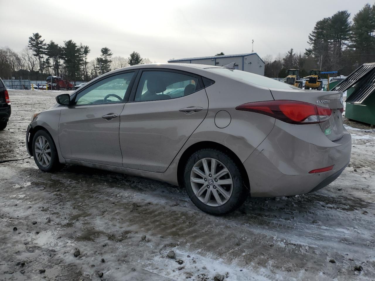 2014 Hyundai Elantra VIN 5NPDH4AEXEH475029 Copart auction photo, front end damage thumbnail 2