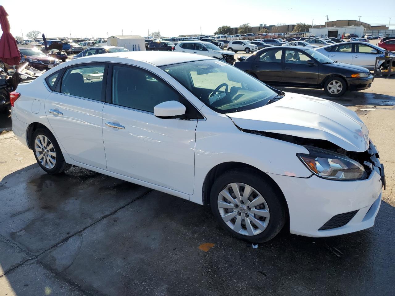 2018 Nissan Sentra VIN 3N1AB7AP7JY294297 Copart auction photo, front end / rear end damage thumbnail 4