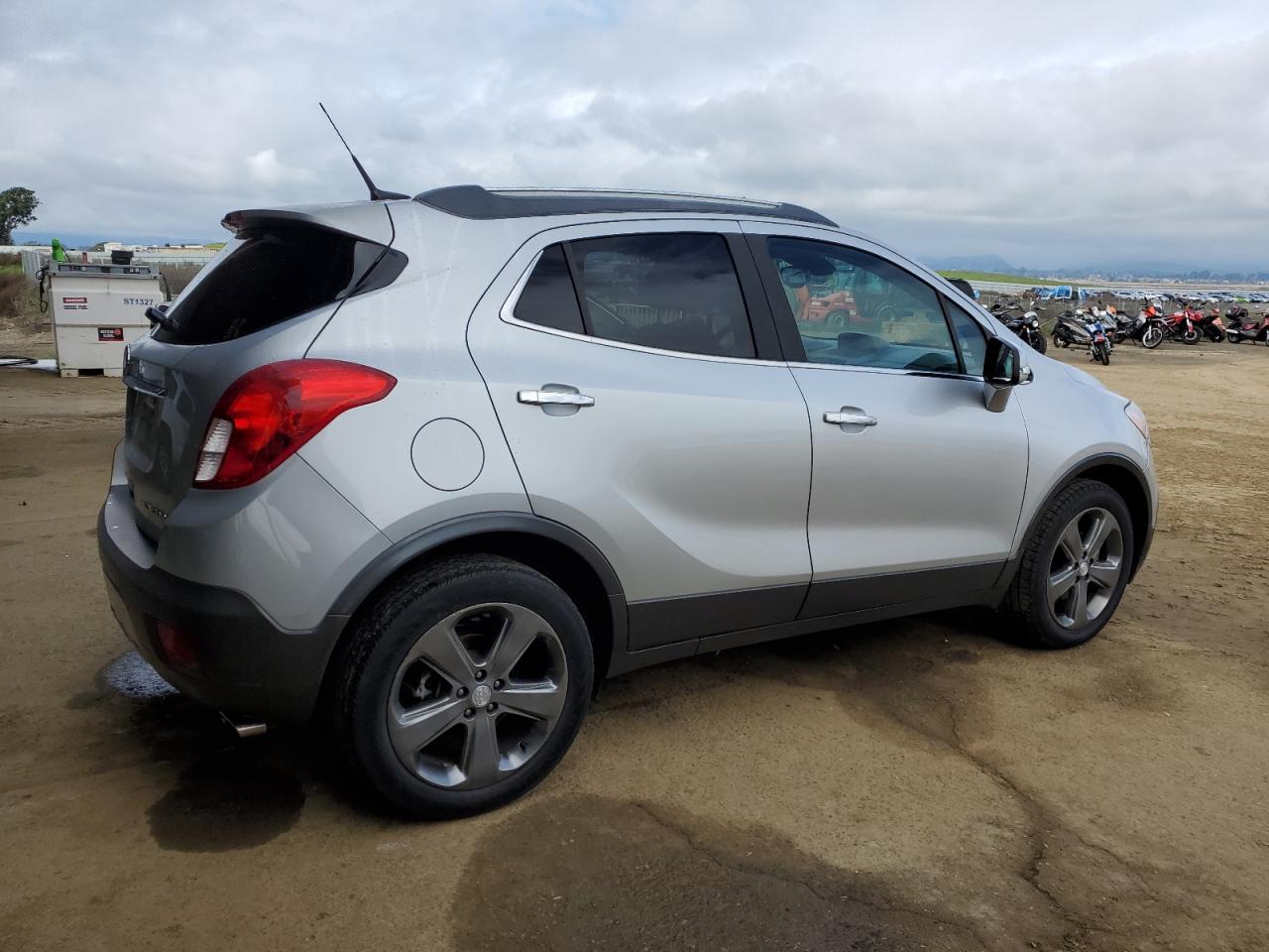 2014 Buick Encore VIN KL4CJCSB8EB656334 Copart auction photo, front end damage thumbnail 3