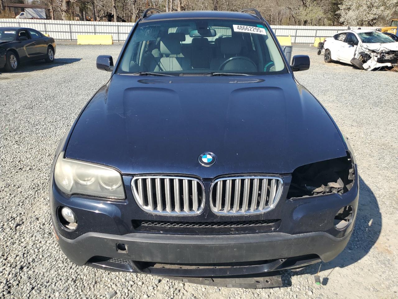 2007 BMW X3 VIN WBXPC934X7WF25010 Copart auction photo, front end damage thumbnail 5