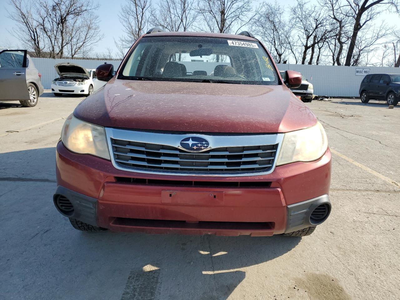 2010 Subaru Forester VIN JF2SH6CC3AH755500 Copart auction photo, rear end / side damage thumbnail 5