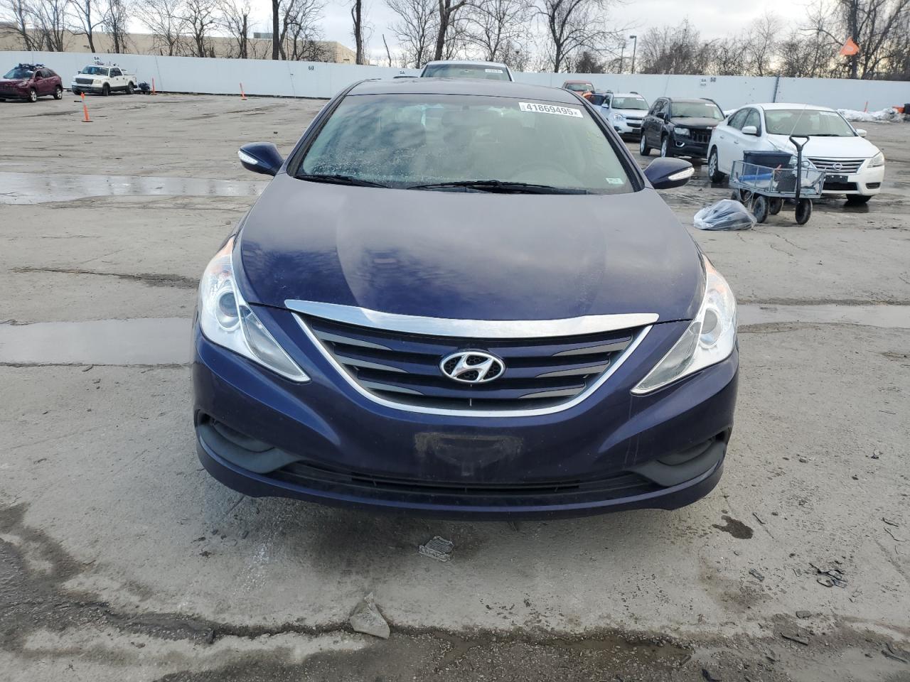 2014 Hyundai Sonata VIN 5NPEB4AC1EH819464 Copart auction photo, rear end damage thumbnail 5